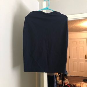 A navy pencil skirt!